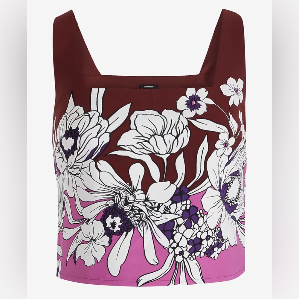 Express Crop Tank Blouse Small
